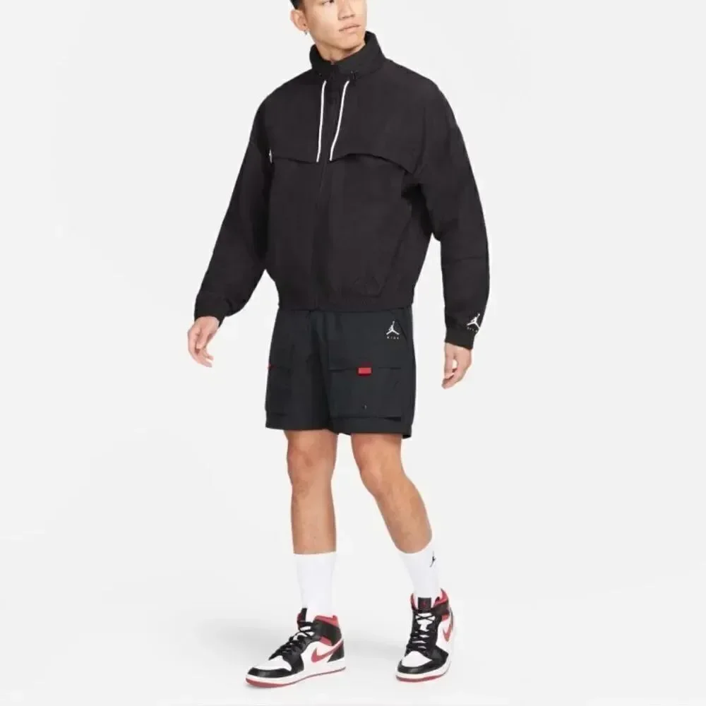 Nike Air Jordan Jumpman Full Zip Windbreaker Jacket Black